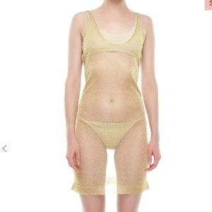 FLOOK THE LABEL Tahlia Dress Cover up Gold - XS